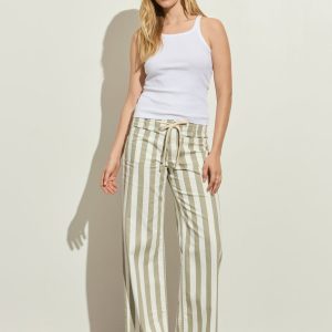 Cafe Pant Olive Tree/Chalk