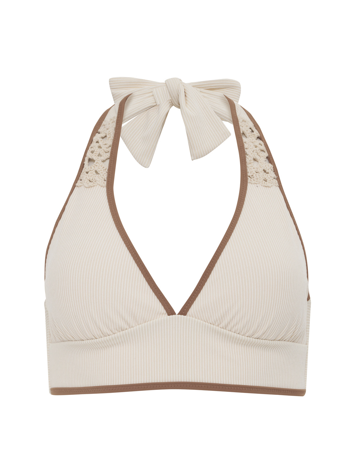 Halter Bikini Top White Sand - Image 3