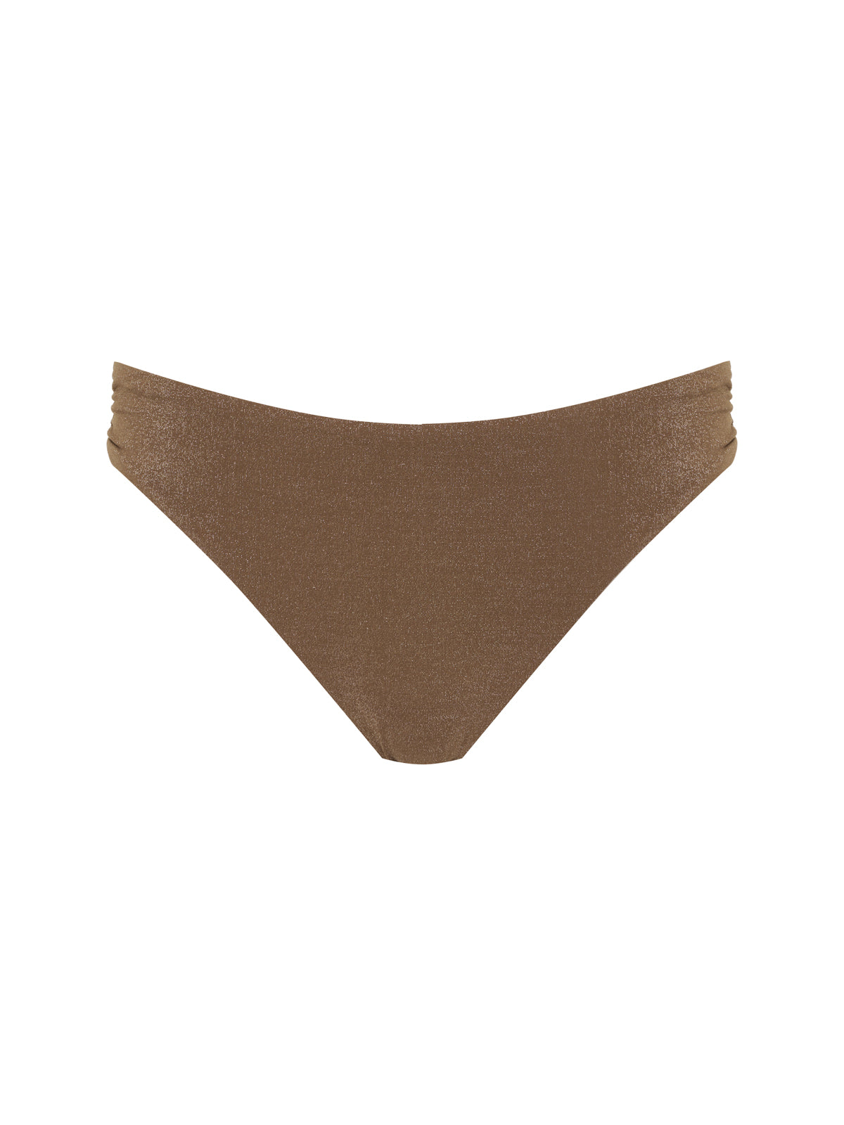 Side Shirred Hipster Bikini Bottom Toasted Coconut - Image 5
