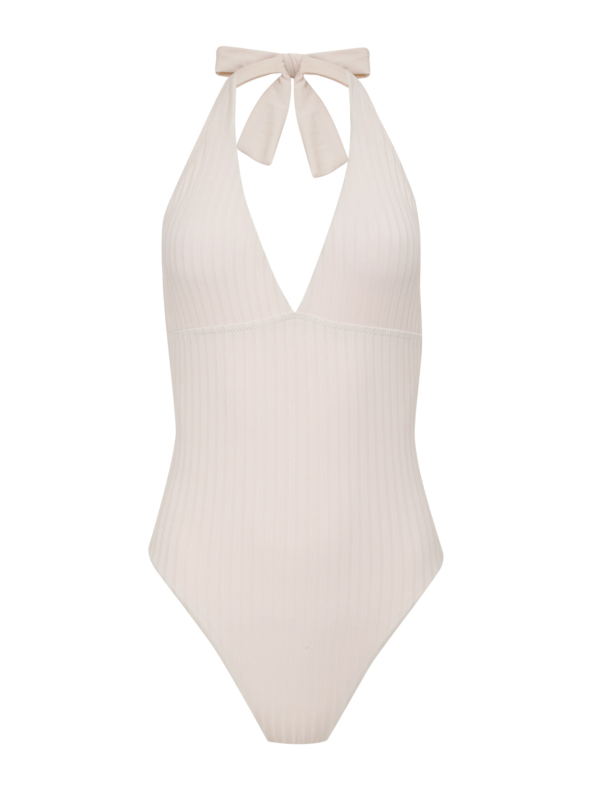 Halter Mio One-Piece White Sand - Image 3