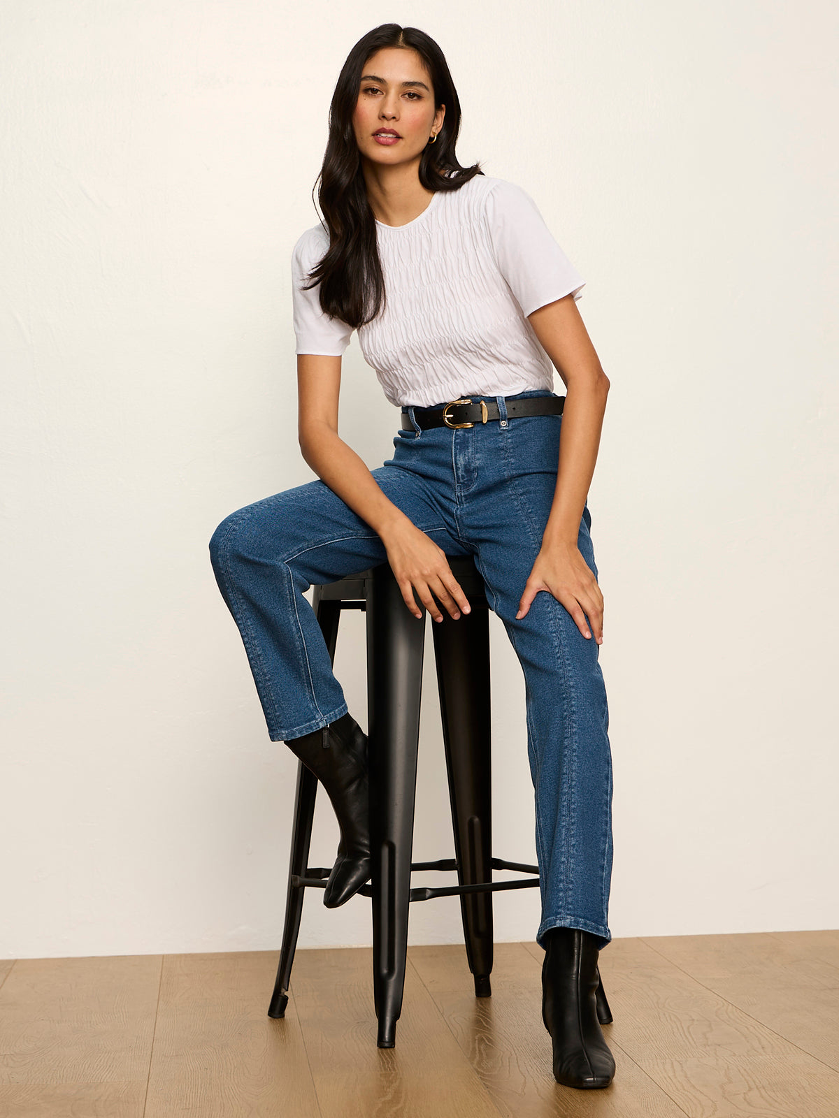 Nixie Slim Straight Ankle Jean Medium - Image 7