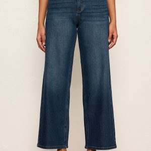 Ekara Crop Jean Dark Wash