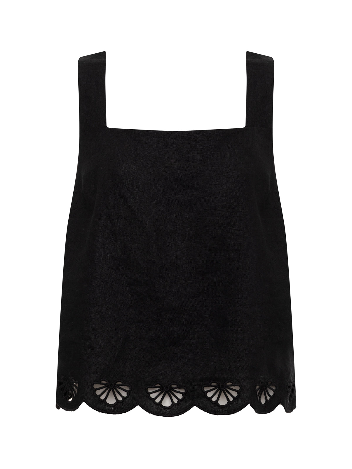 Almost There Linen Top Black Extended Sizing - Image 6