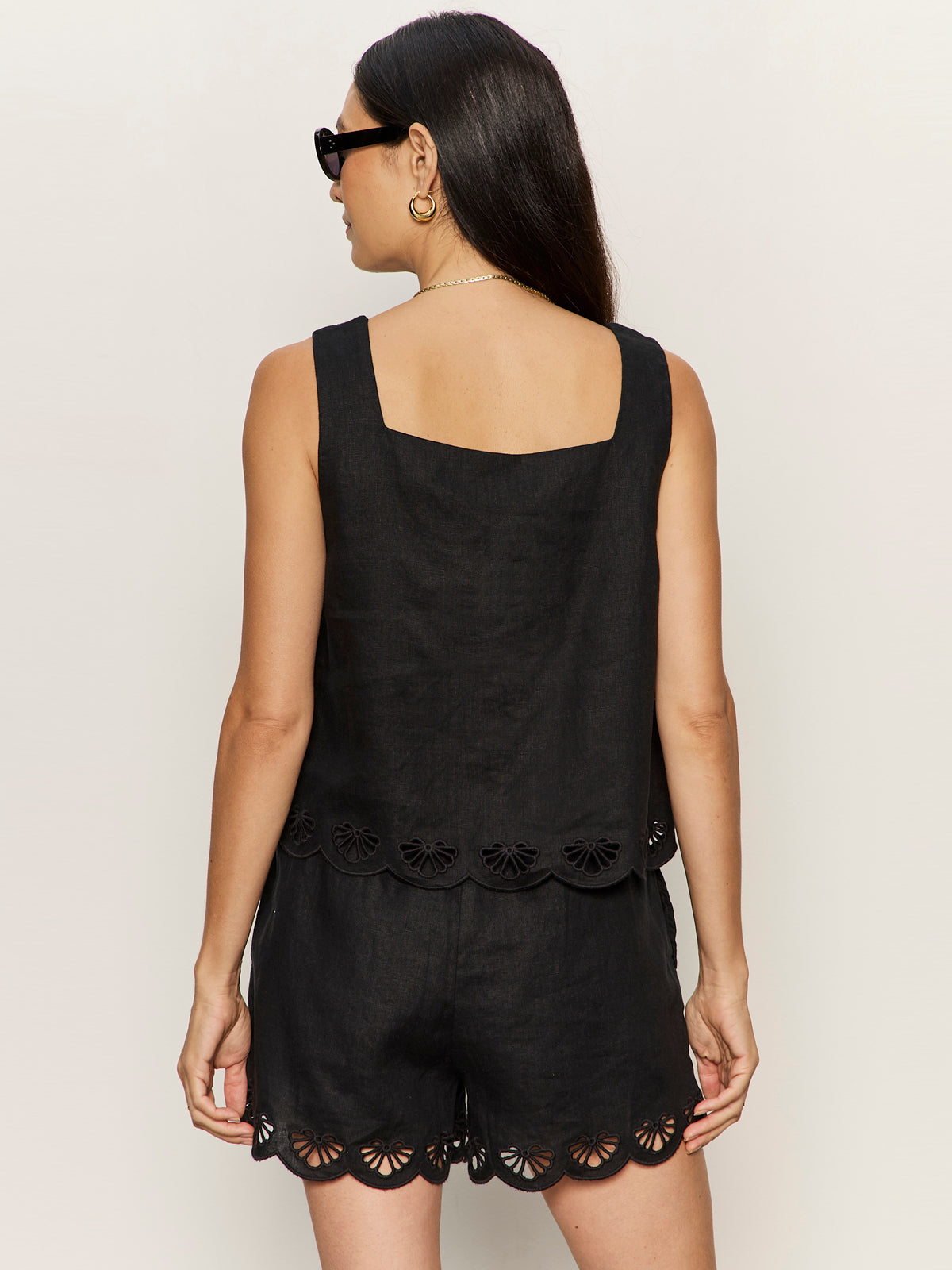 Almost There Linen Top Black - Image 2