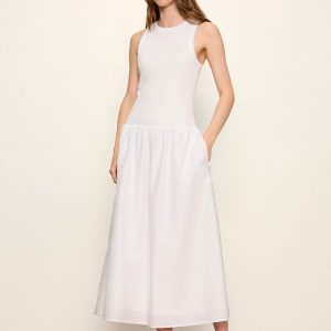 Take Me Away Midi Dress White
