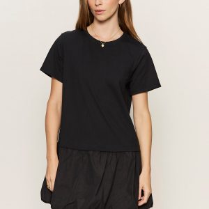For Keeps Bubble T-shirt Dress Black