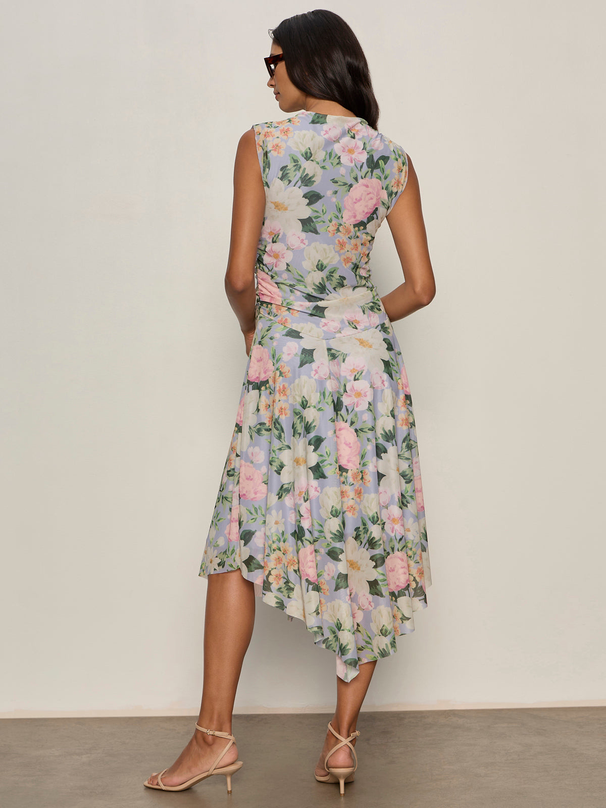 New Day Mesh Midi Dress Spring Floral - Image 2