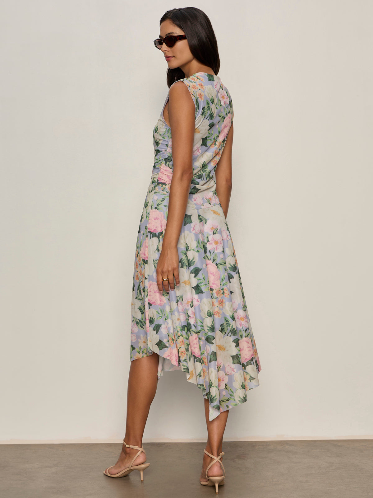 New Day Mesh Midi Dress Spring Floral - Image 3