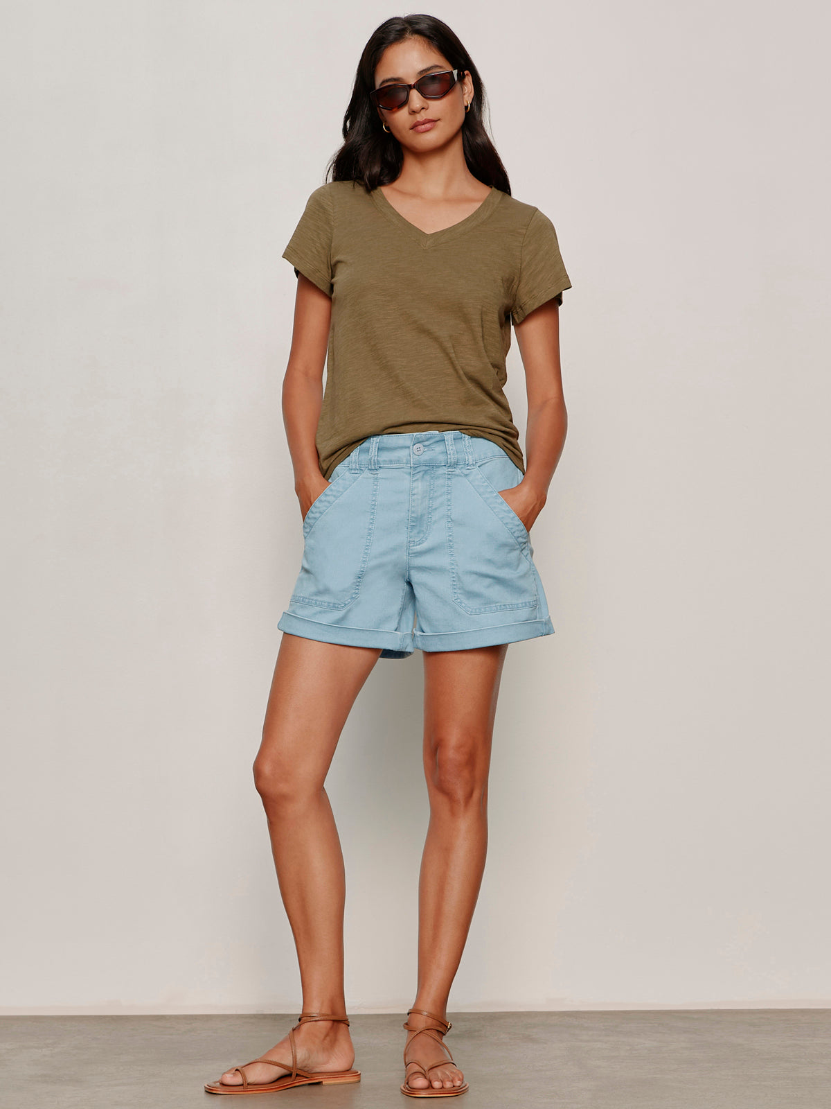 Wander On denim Short Skyline - Image 5