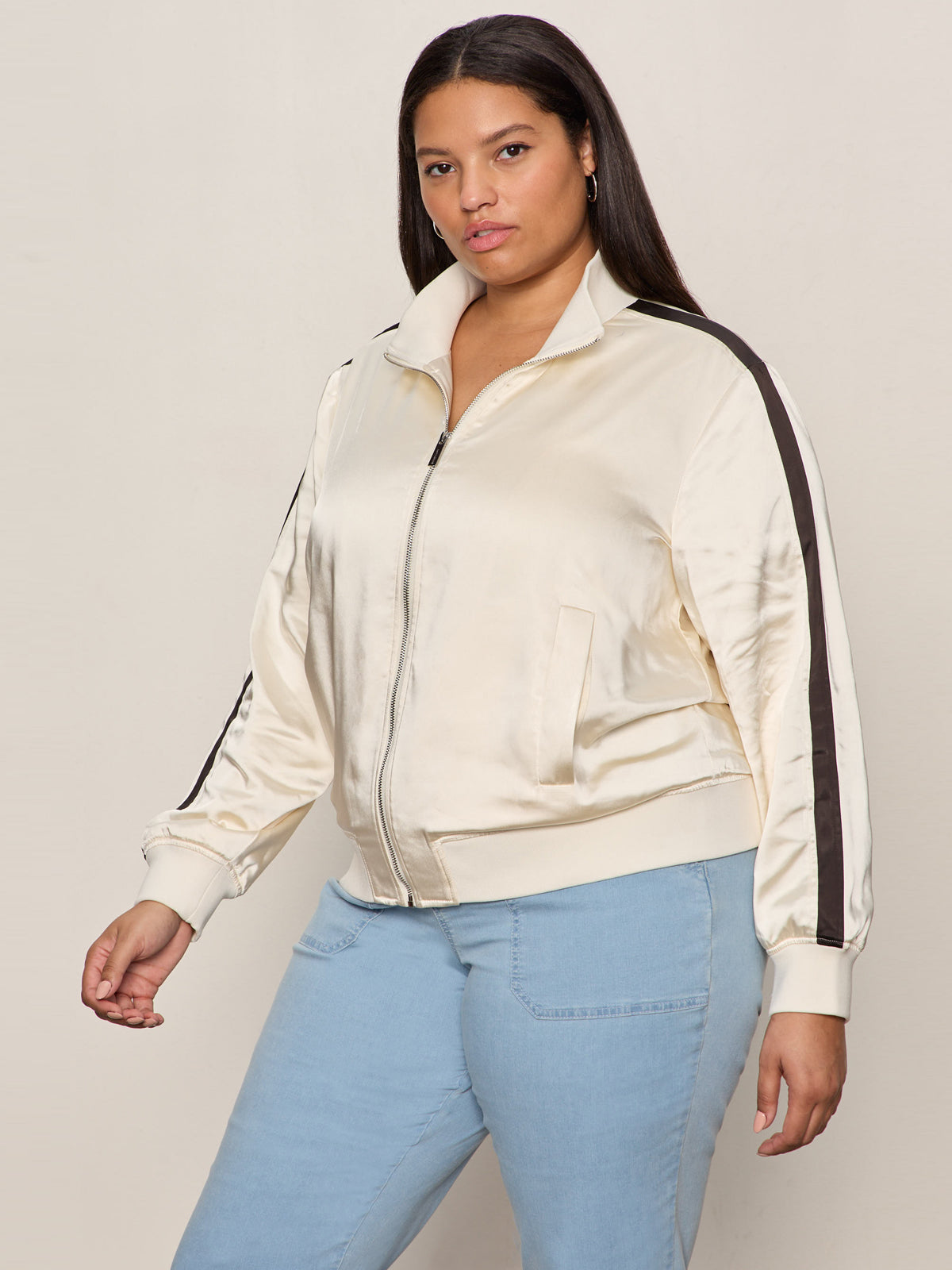 Satin Track Jacket Collagen Extended Sizing - Image 4