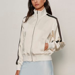 Satin Track Jacket Collagen