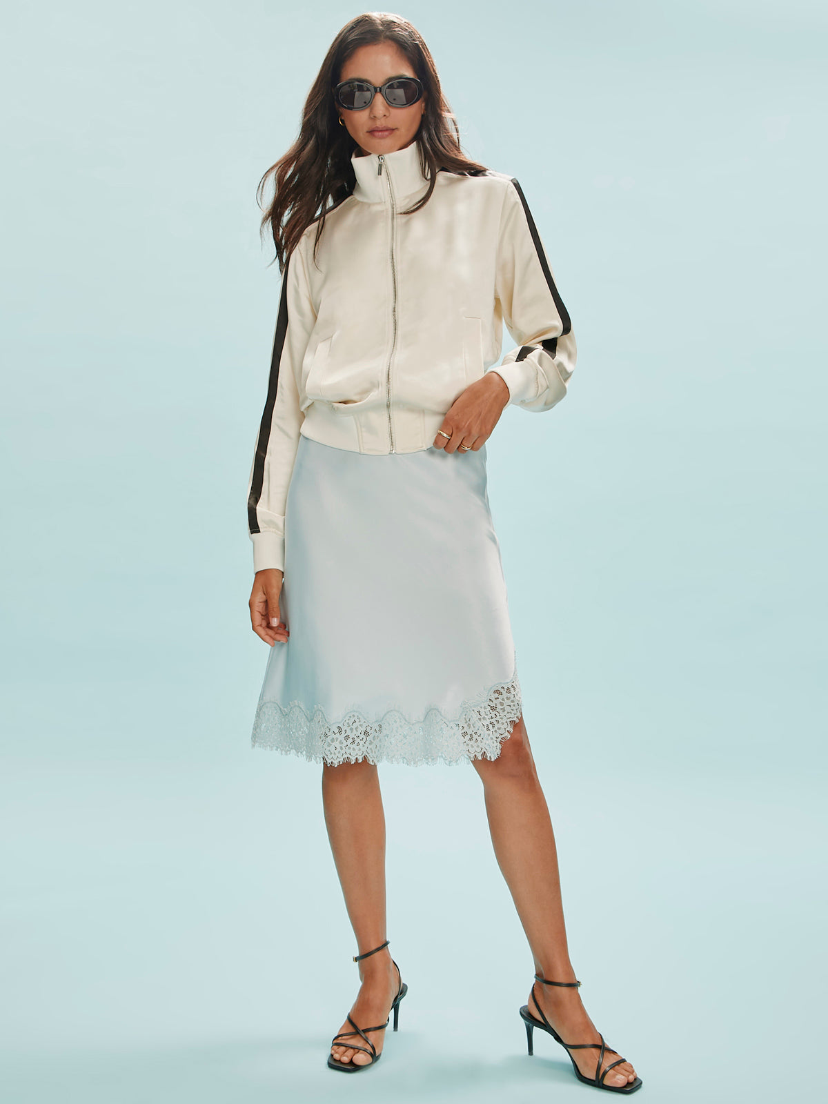 Satin Track Jacket Collagen - Image 5