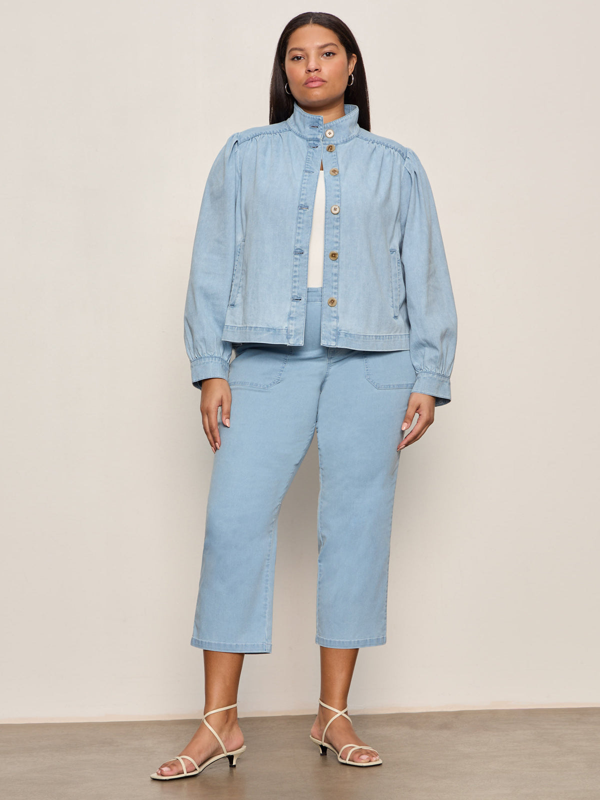 Charlotte Denim Jacket Whisper Extended Sizing - Image 5