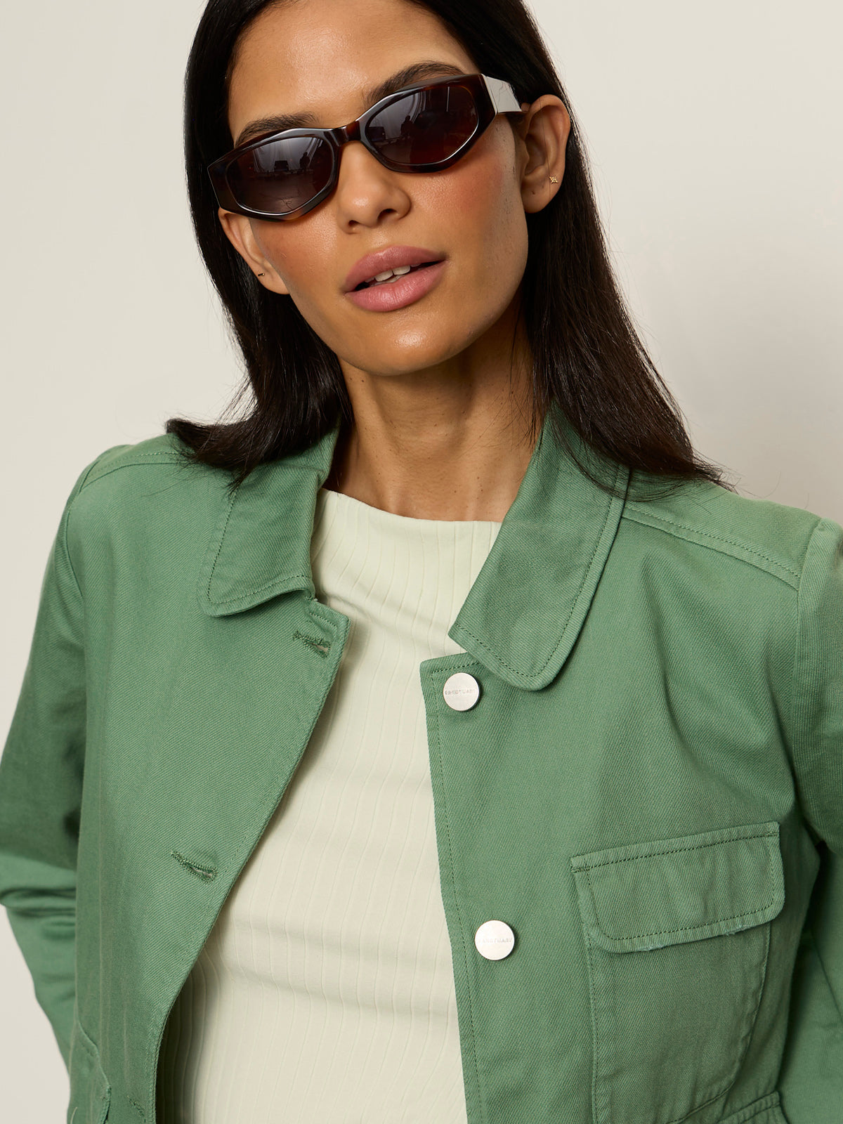 Crop Chore Jacket Green Juice - Image 4