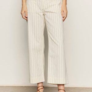 The Marine Jean Bleached White Pinstripe