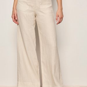 The Linen Marine Wide Leg Pant Summer Sand