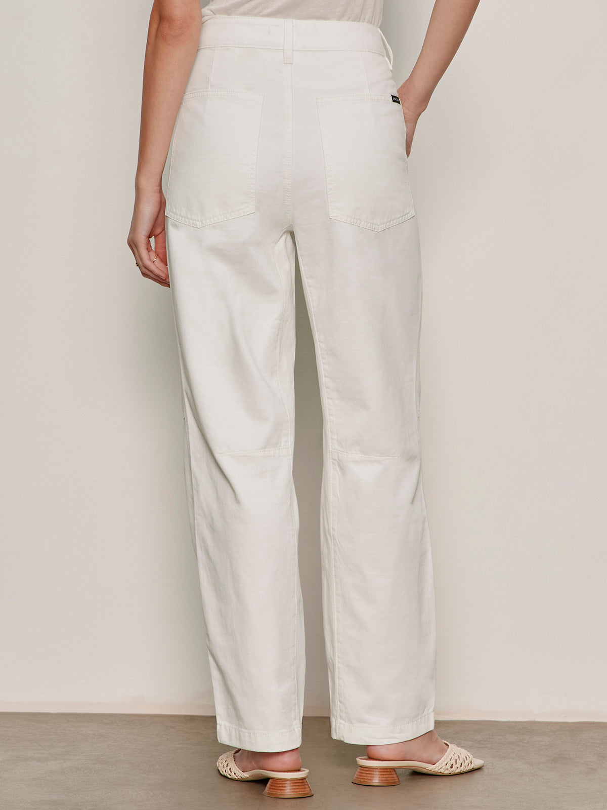 Boyfriend Utility Pant White - Image 3