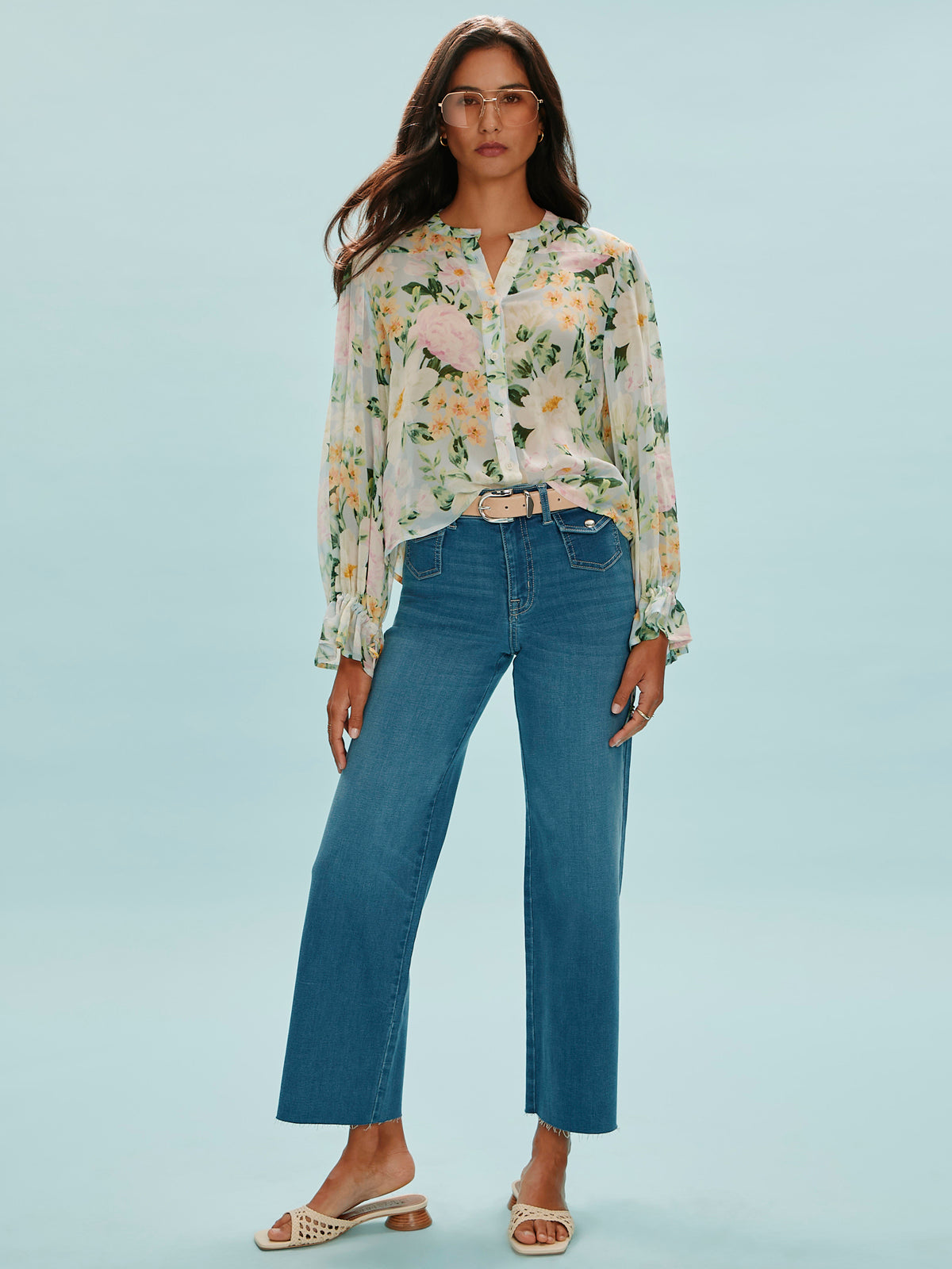 Skipper Crop Jean Blue Aura - Image 5