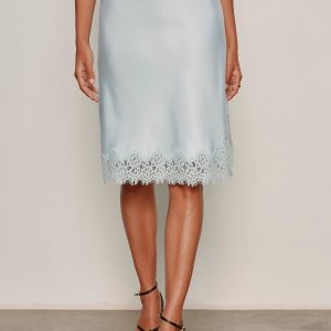 Effortless Lace Slip Skirt Blue Aura