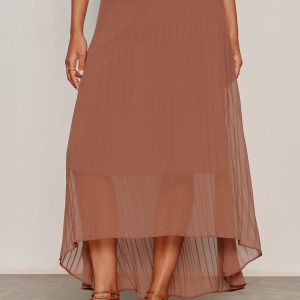 Meant To Be Pleated Midi Skirt Mud Bath