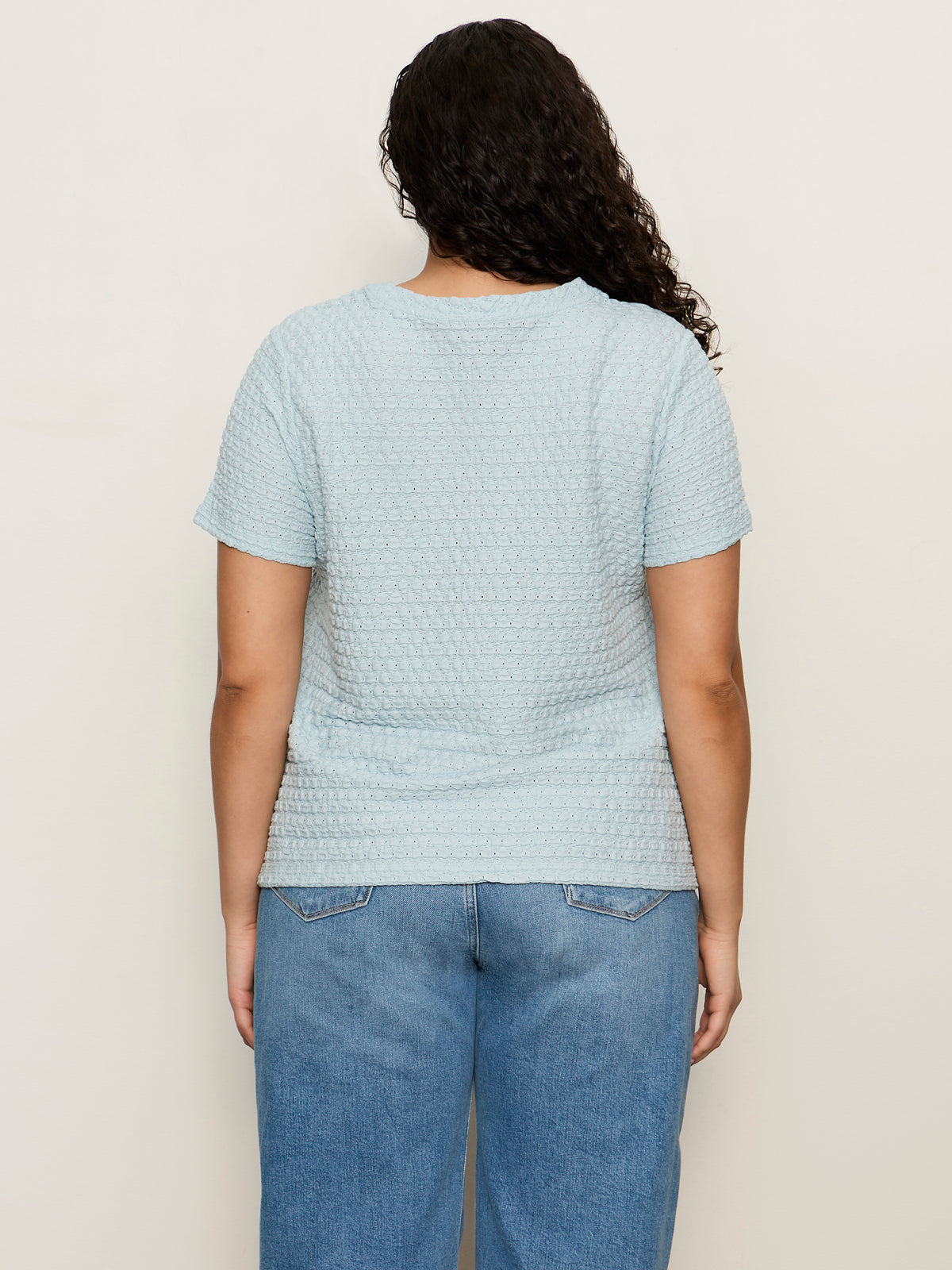 Pucker Up Perfect Tee Blue Aura Extended Sizing - Image 2
