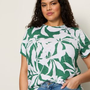 The Perfect Tee Green Inked Impressions Extended Sizing