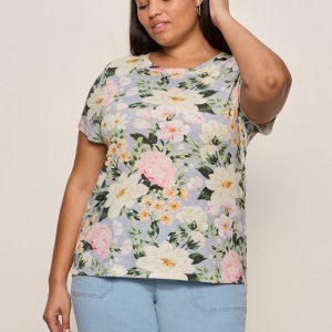 The Perfect Tee Spring Floral Extended Sizing