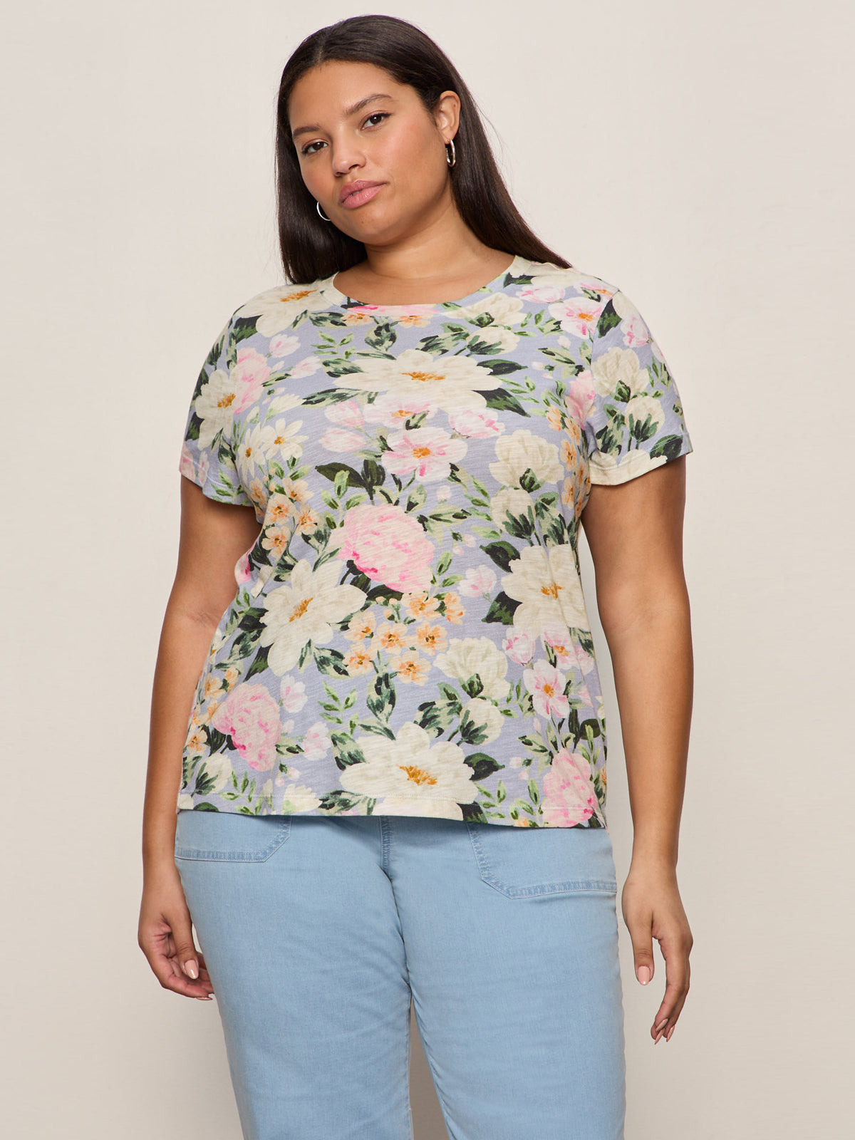 The Perfect Tee Spring Floral Extended Sizing - Image 4