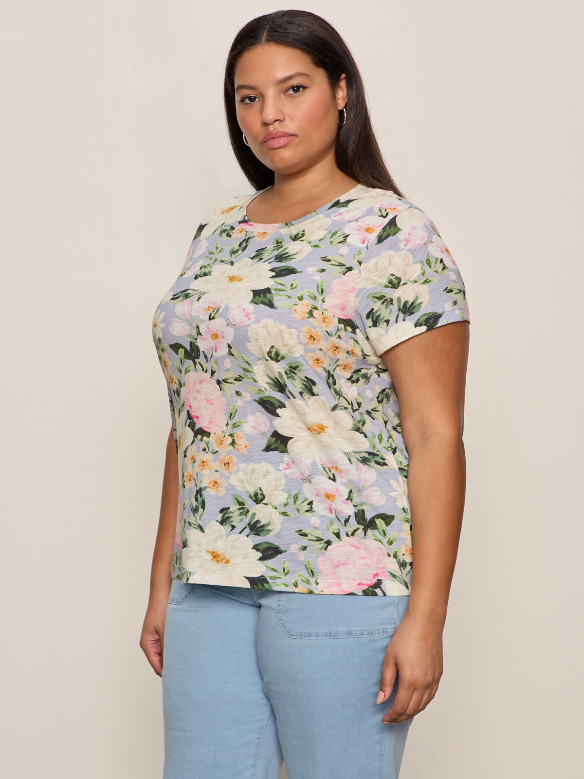The Perfect Tee Spring Floral Extended Sizing - Image 3