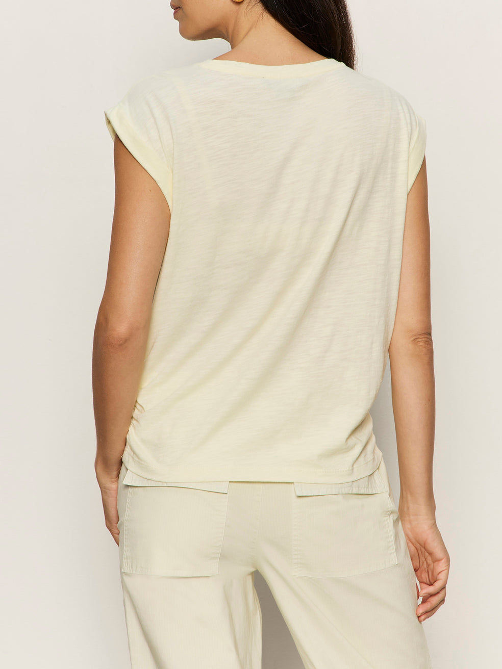 Knotted Muscle Tee Lemon Drop Petite Sizing - Image 2