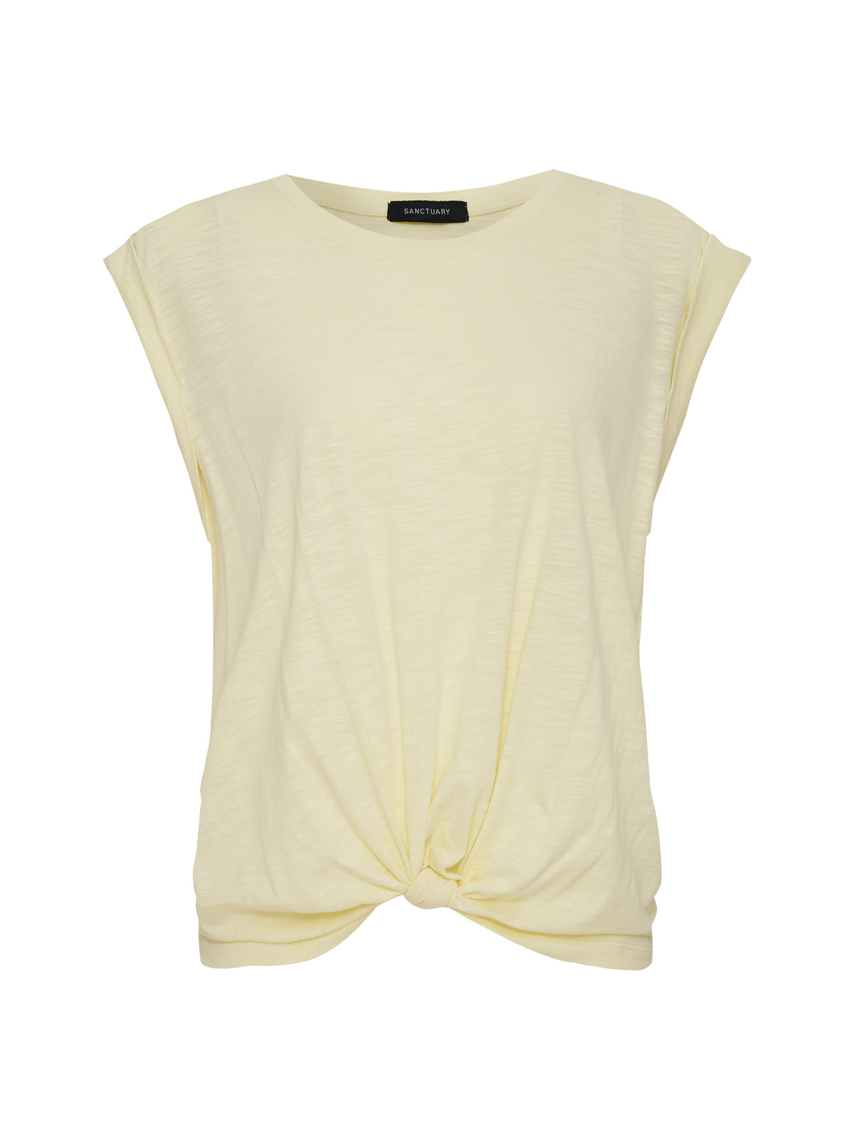 Knotted Muscle Tee Lemon Drop Petite Sizing - Image 4