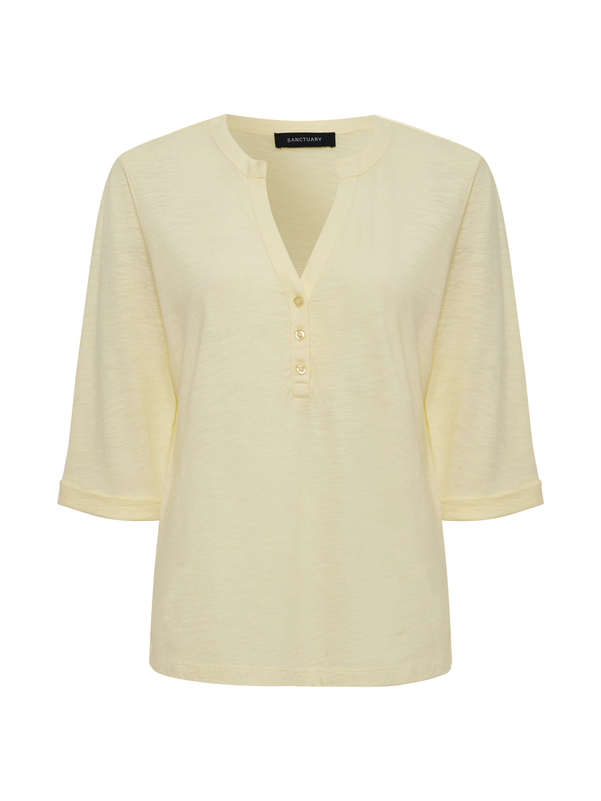 Rolled Sleeve Tee Lemon Drop - Image 6