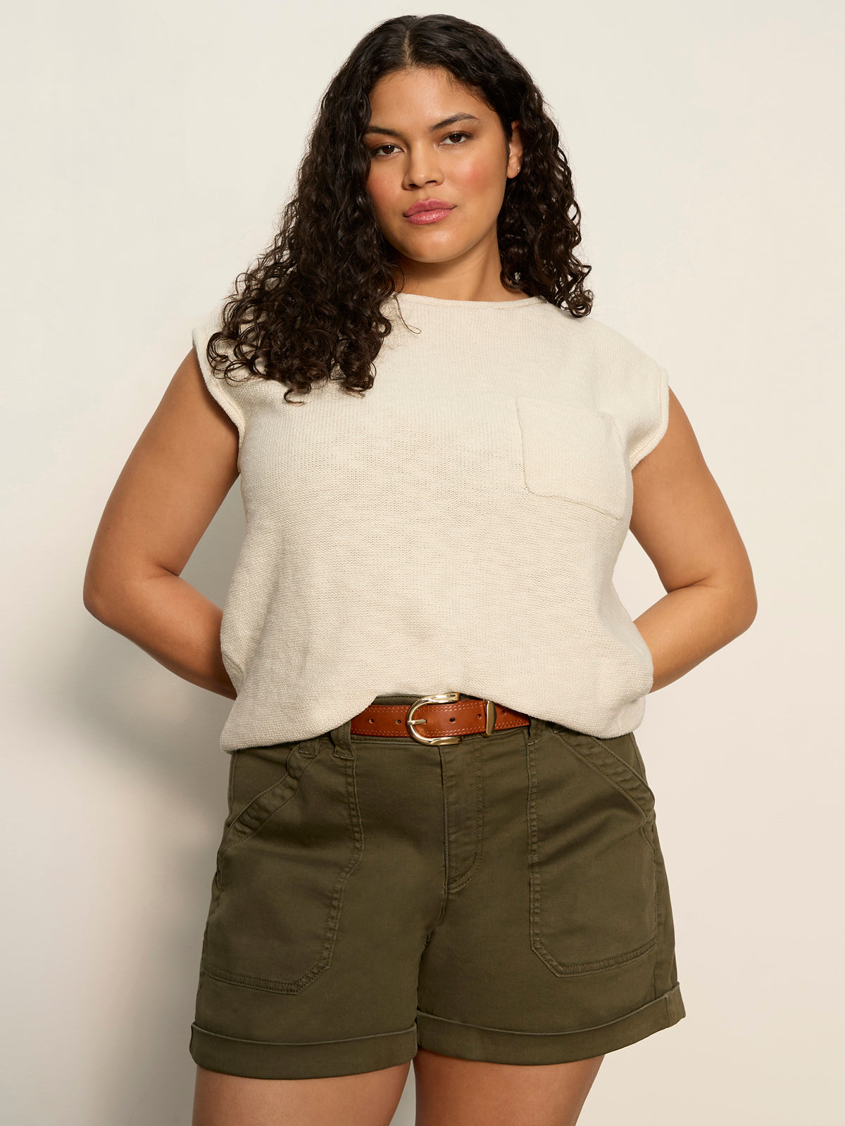 Easy Sweater Tee Collagen Extended Sizing