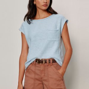 Easy Sweater Tee Blue Aura