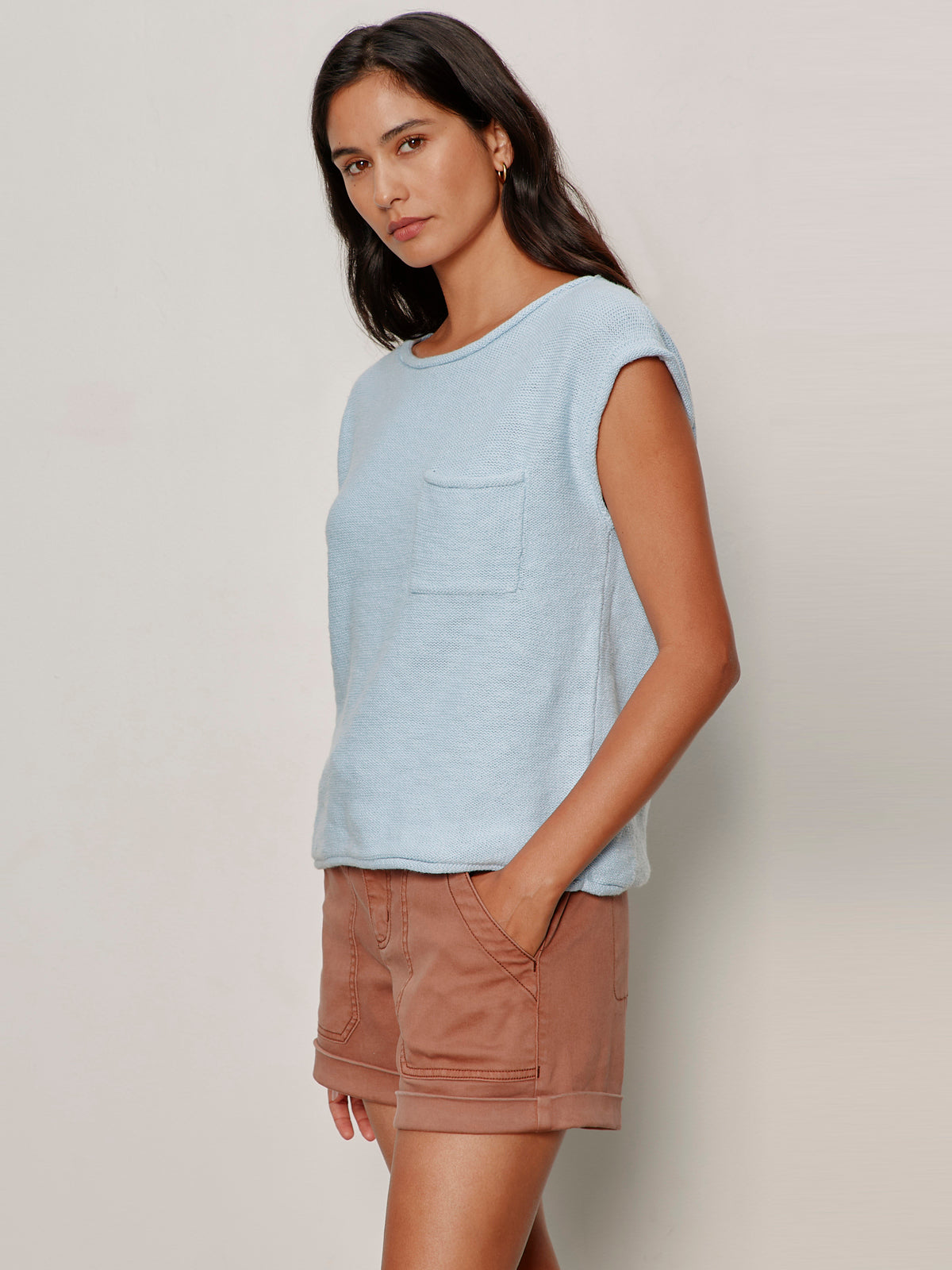 Easy Sweater Tee Blue Aura - Image 3