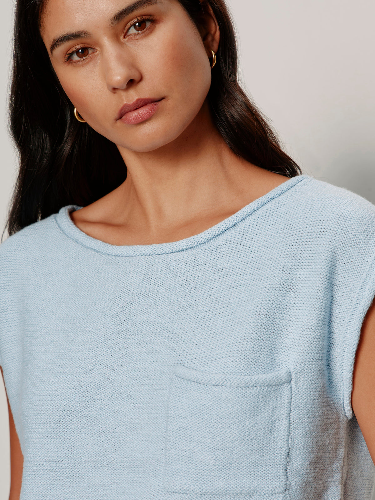 Easy Sweater Tee Blue Aura - Image 4