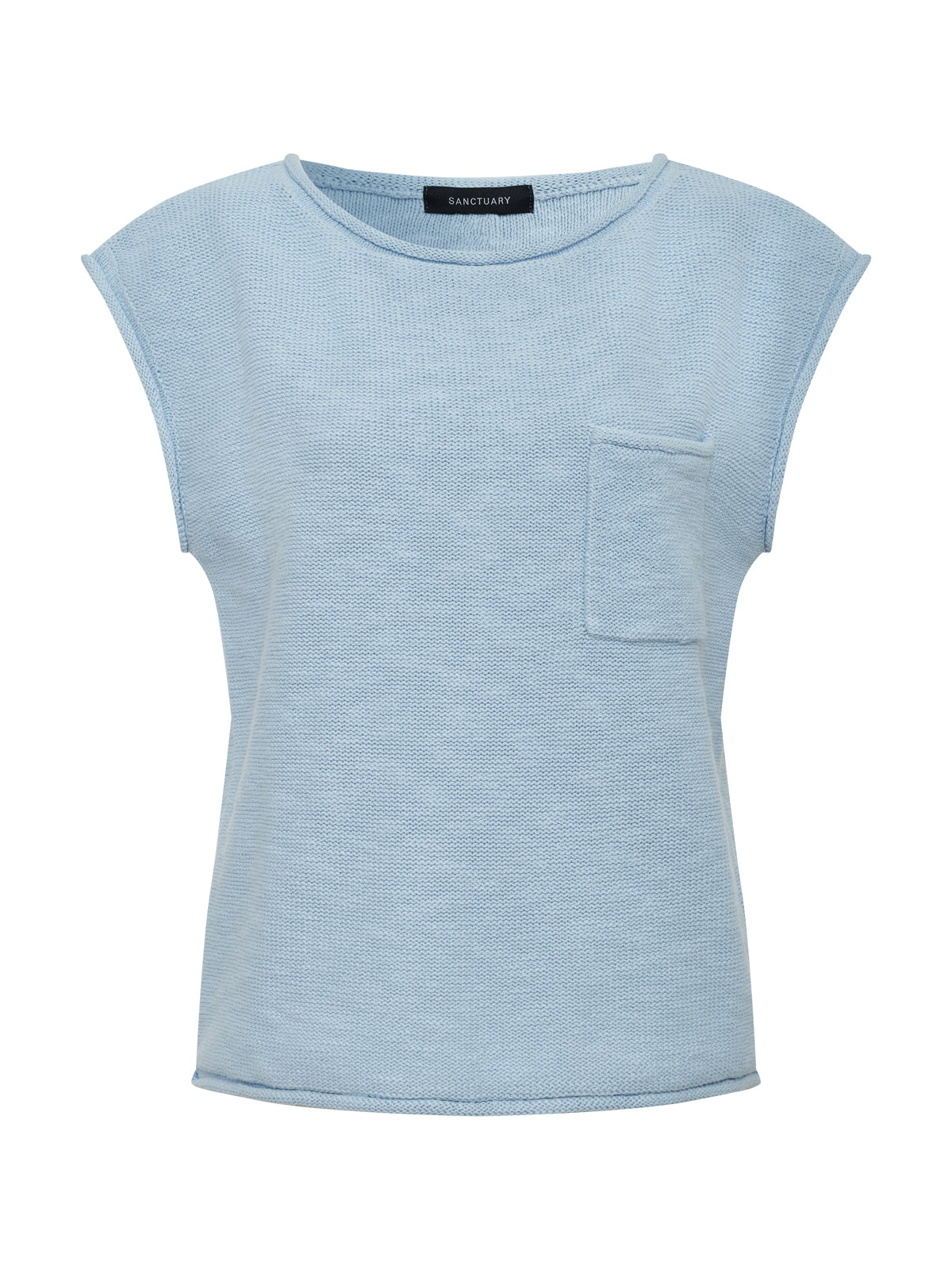 Easy Sweater Tee Blue Aura Petite Sizing - Image 4