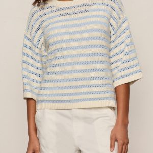 Elle Sweater Tee Blue Aura/Collagen Petite Sizing