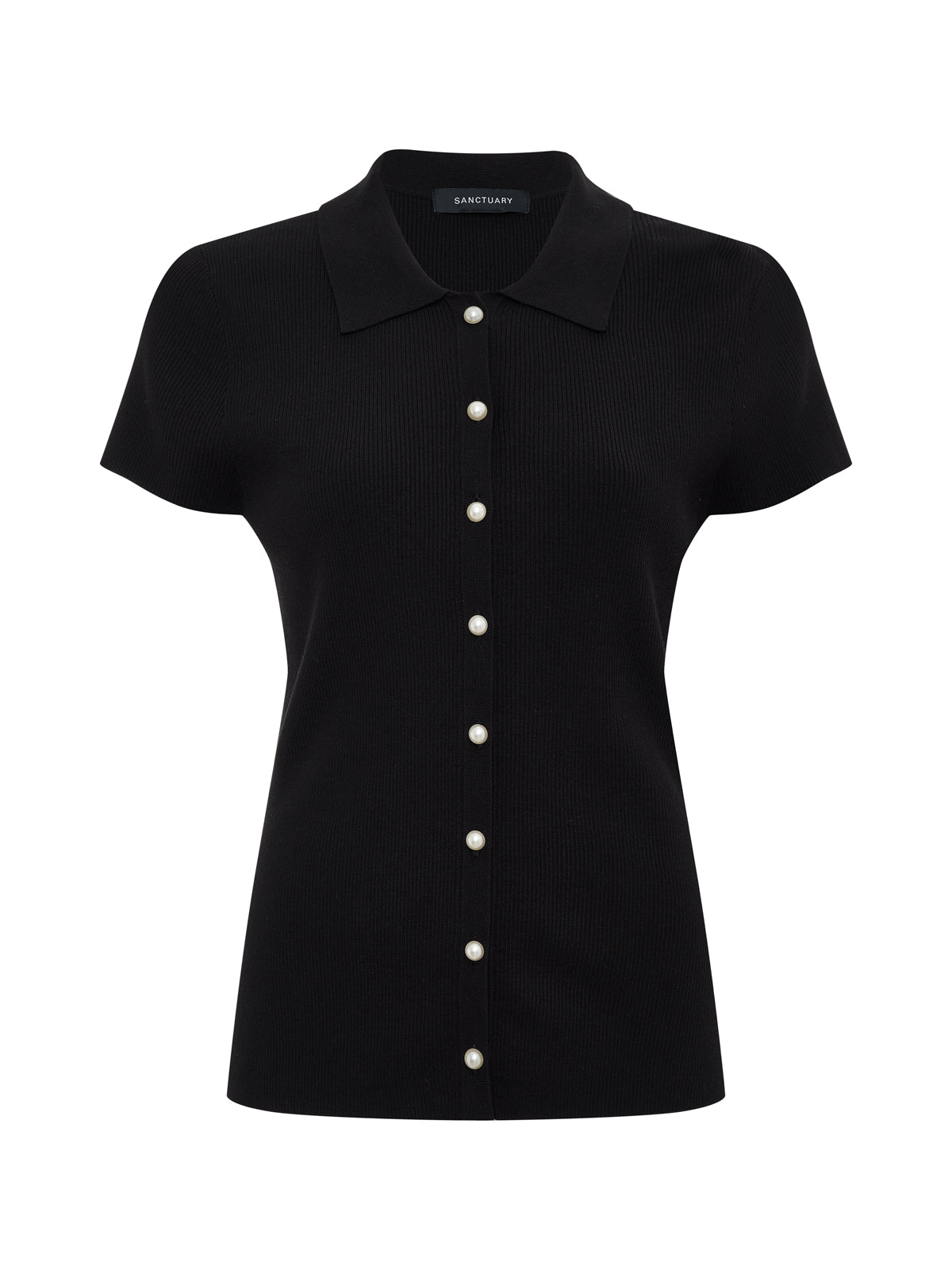 Lover Girl Ribbed Sweater Black - Image 6