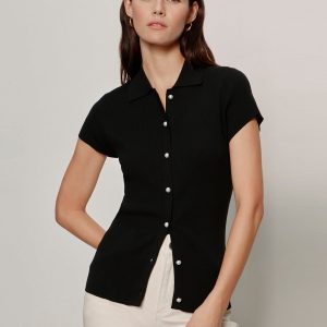 Lover Girl Ribbed Sweater Black