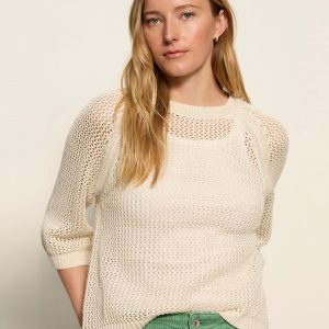 Metallic Sweater Tee Collagen
