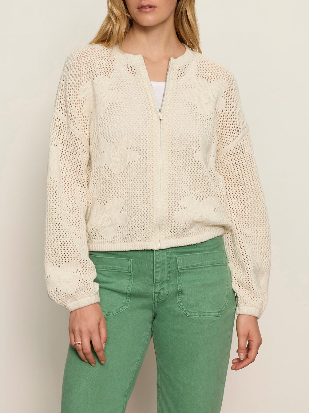 Daily Escape Flower Pop Bomber Collagen Petite Sizing