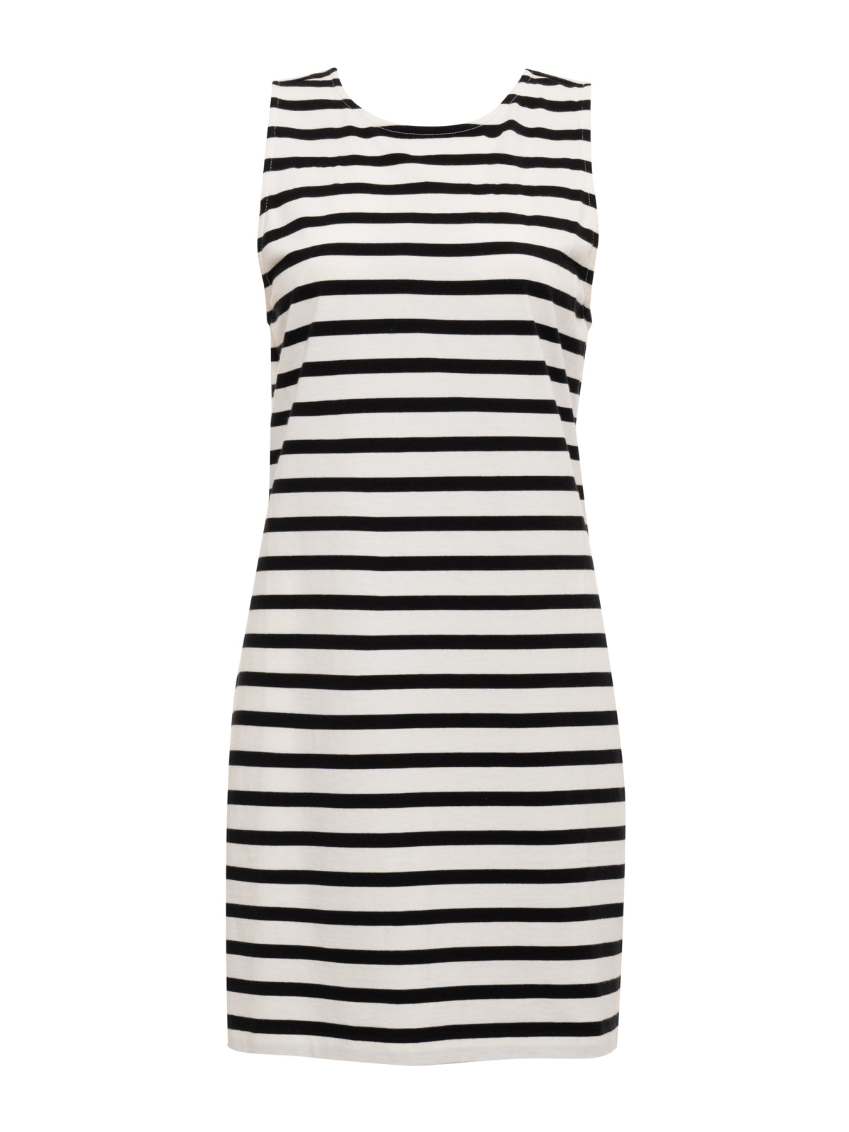 On The Yacht Shift Dress Chalk And Black Stripe - Image 6