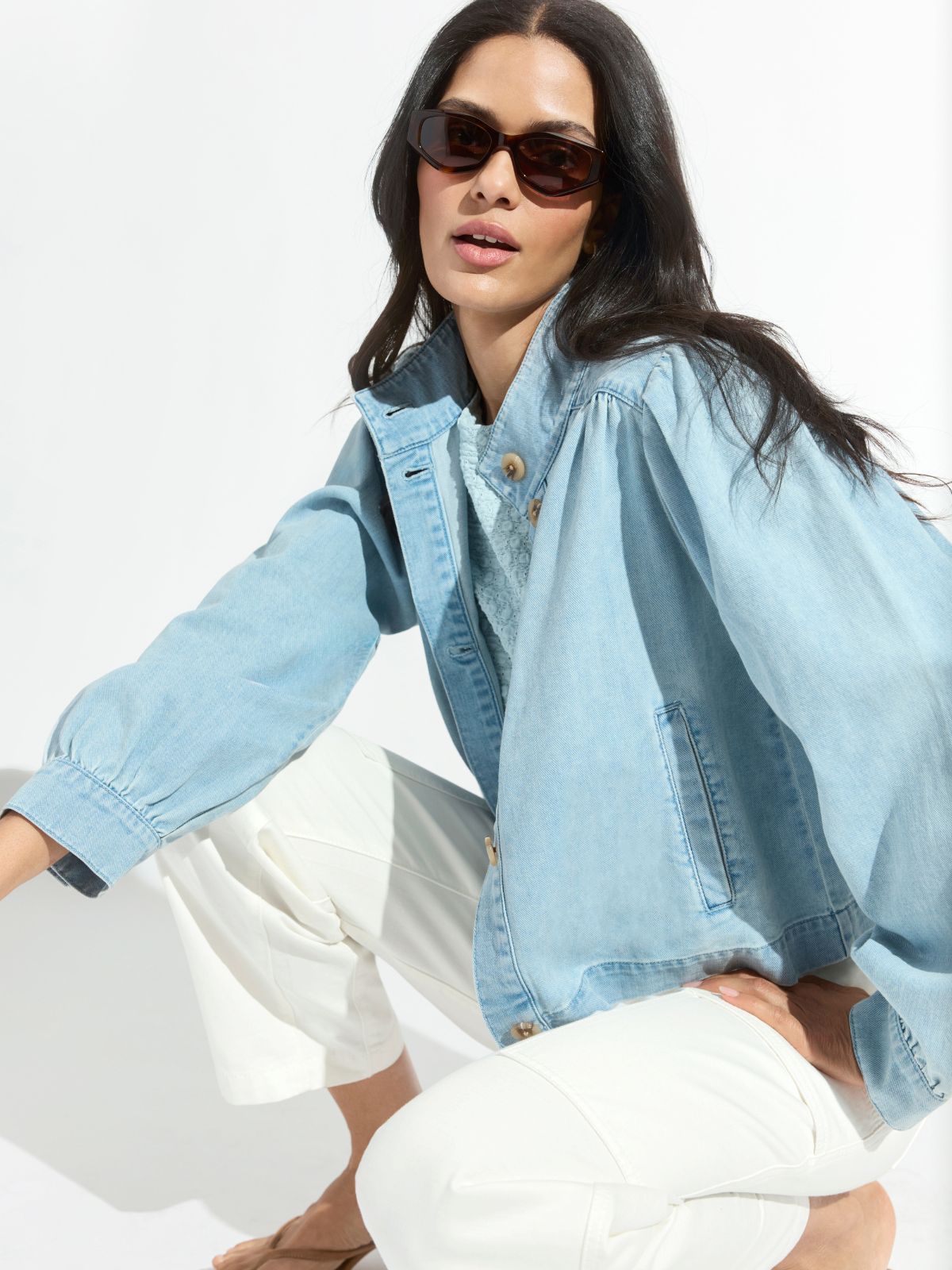 Charlotte Denim Jacket Whisper