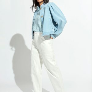 Boyfriend Utility Pant White