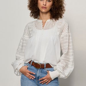 Adore You Embroidered Blouse White