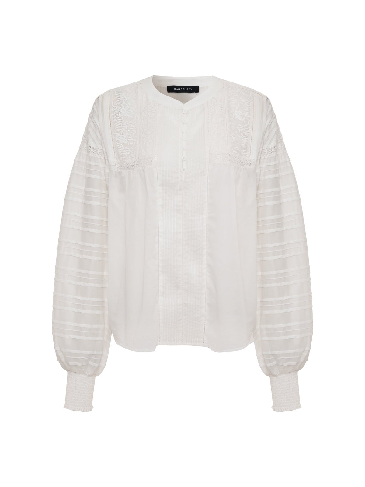 Adore You Embroidered Blouse White - Image 6
