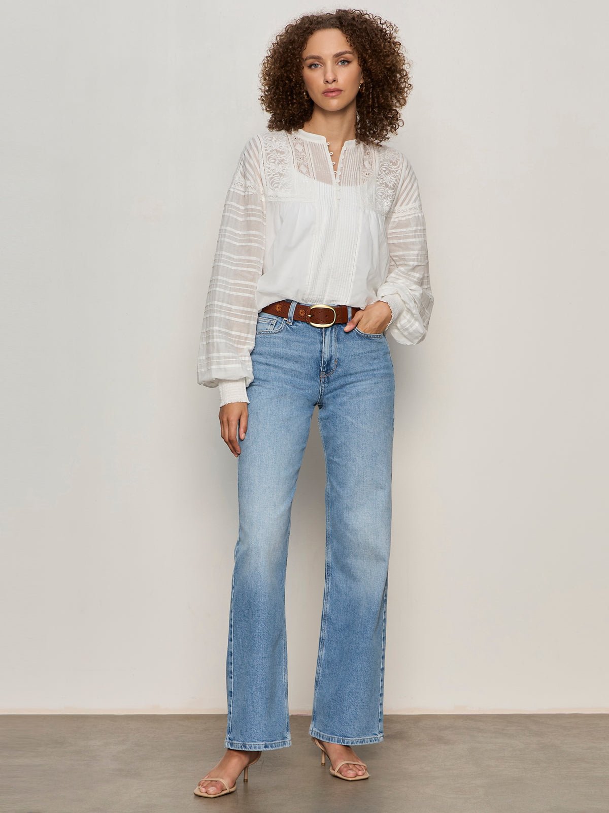 Adore You Embroidered Blouse White - Image 5
