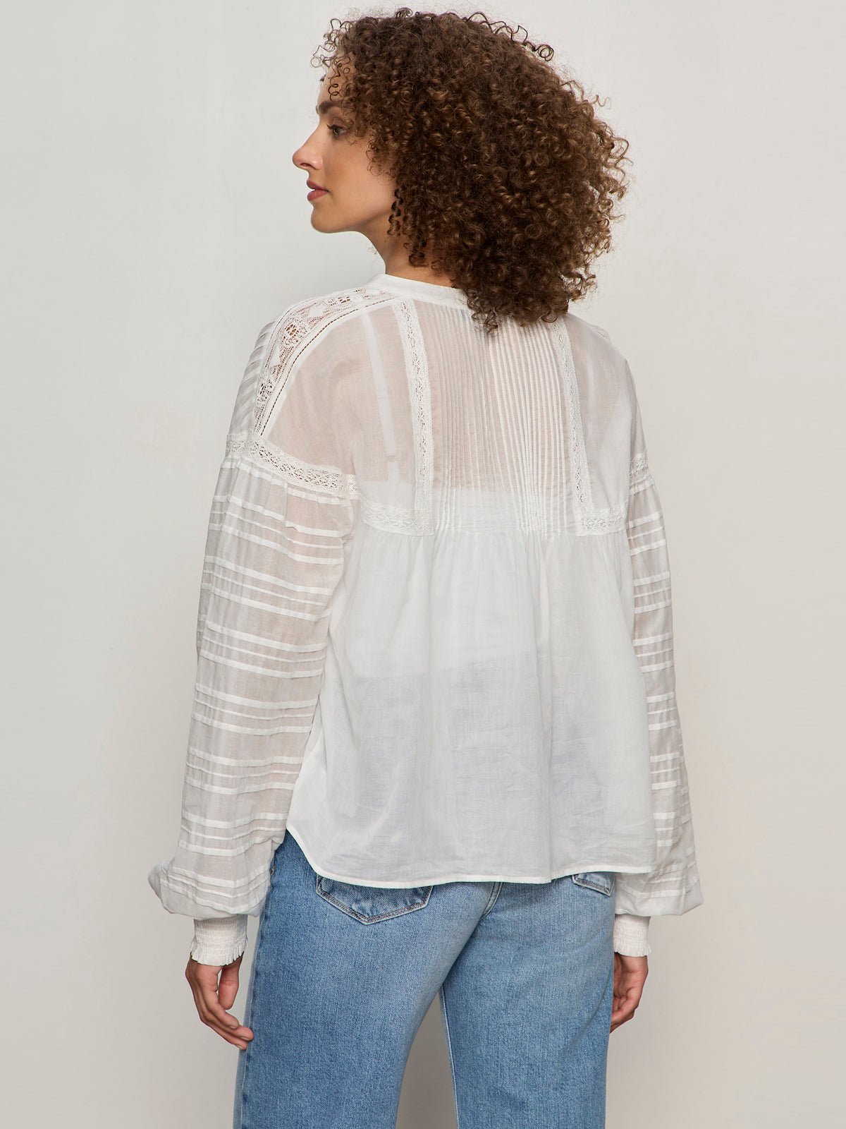 Adore You Embroidered Blouse White - Image 2