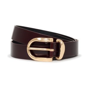 All Day Belt Dark Crimson
